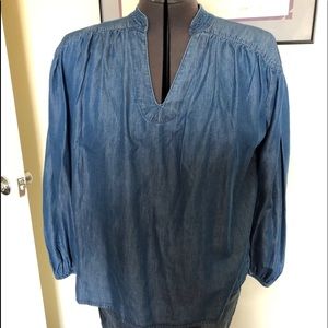 A.N.A L/S yoked blouse XL